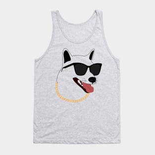 dog with sunglass Tank Top